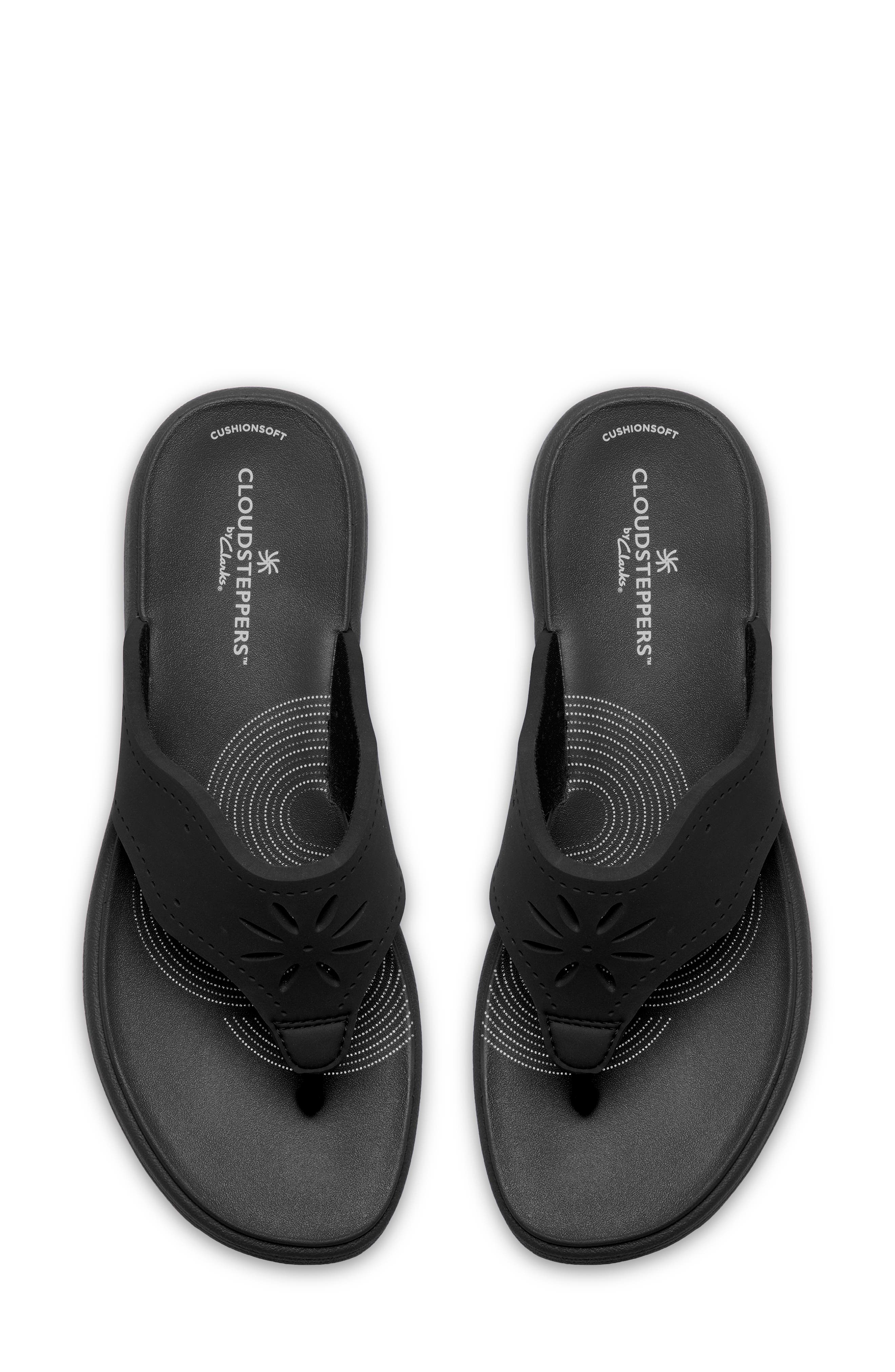 Clarks<sup>®</sup> Drift Daisy Sport Flip Flop, Alternate, color, Black