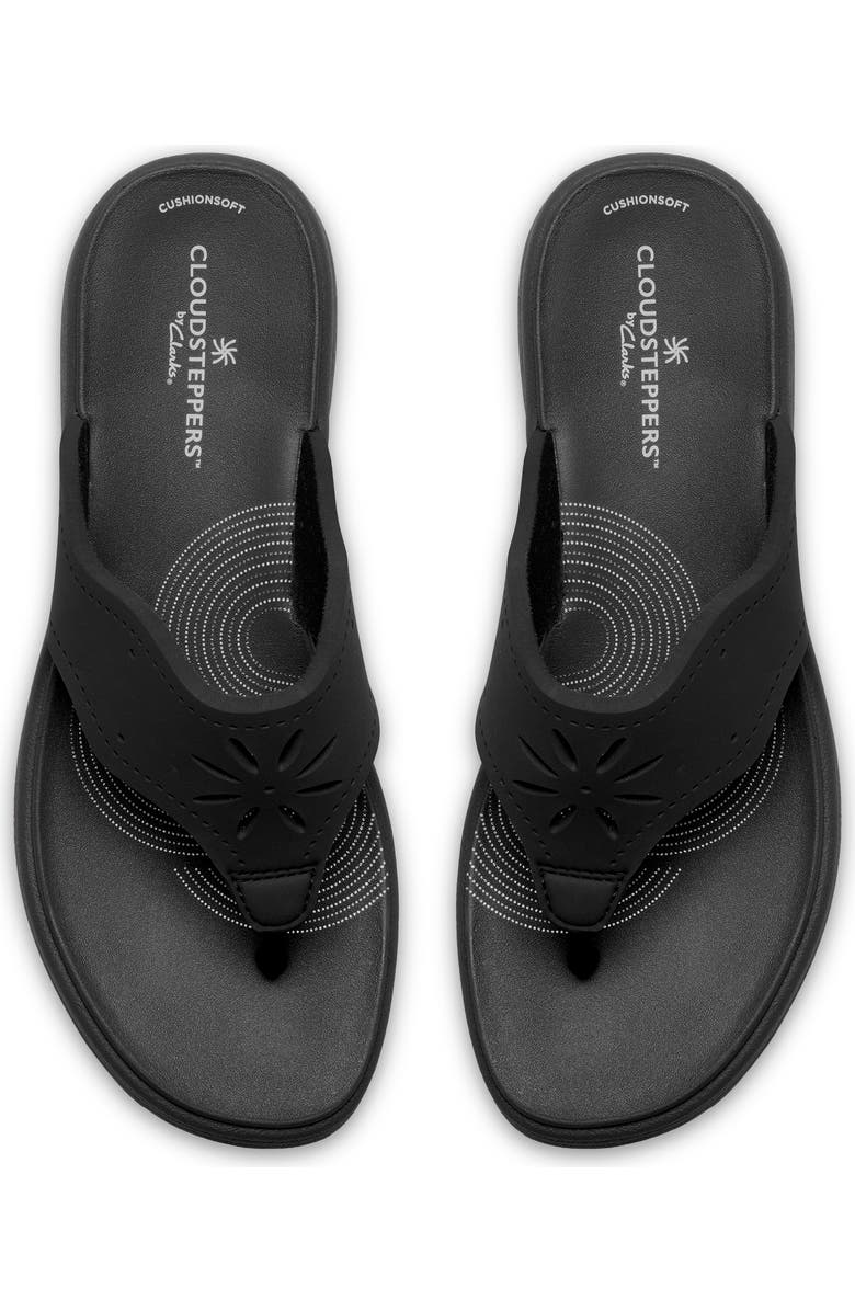 Clarks<sup>®</sup> Drift Daisy Sport Flip Flop, Alternate, color, Black