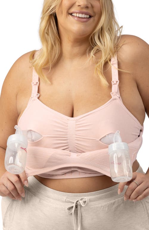 Kindred Bravely Busty Sublime Hands-free Pumping & Nursing Bra In Pink