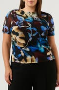 Estelle Cleo Floral Mesh Top