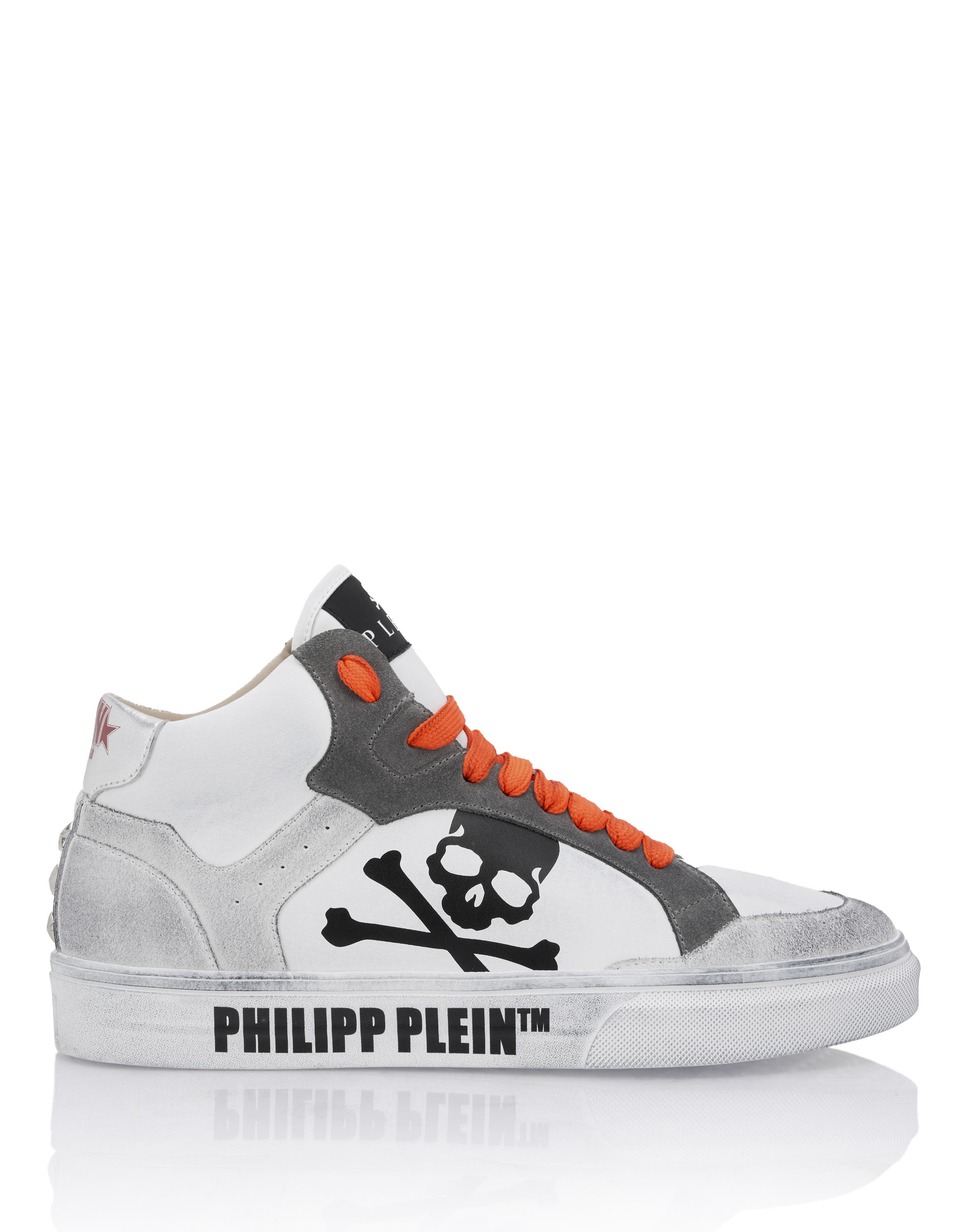 High Top Sneakers Retrokickz Unisex, Alternate, color, White/orangefluo