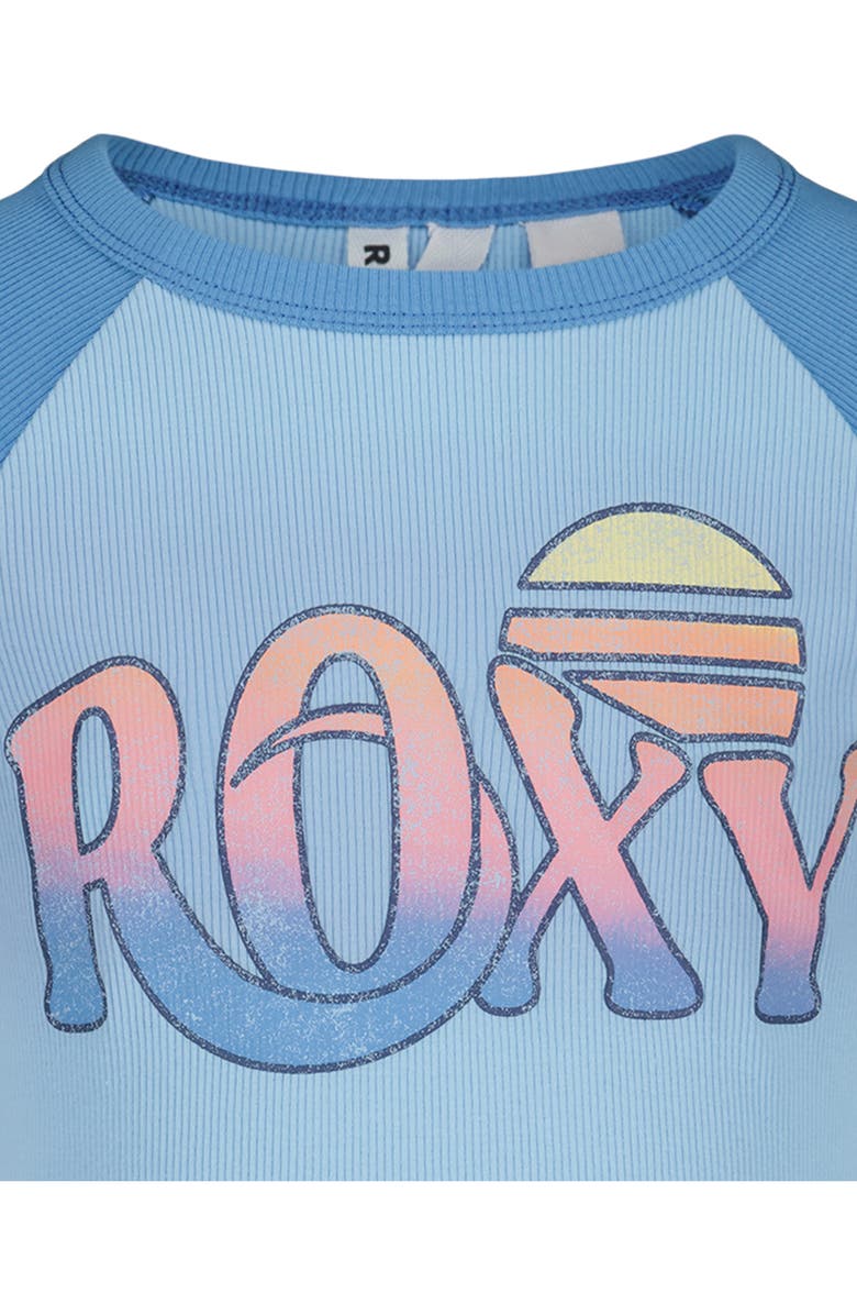 Roxy Kids' Sunset Baby Graphic T-Shirt, Alternate, color, Airy Blue