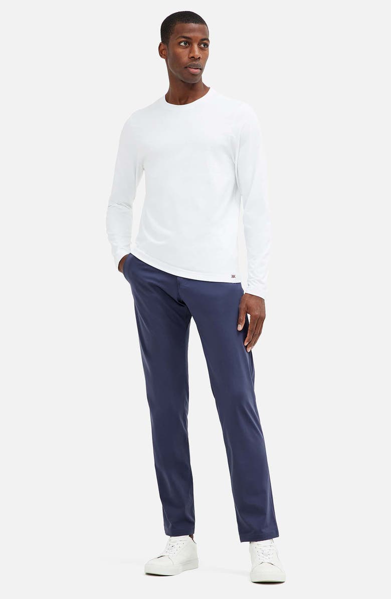 Rhone Element Long Sleeve Organic Cotton Blend T-Shirt, Alternate, color, Bright White
