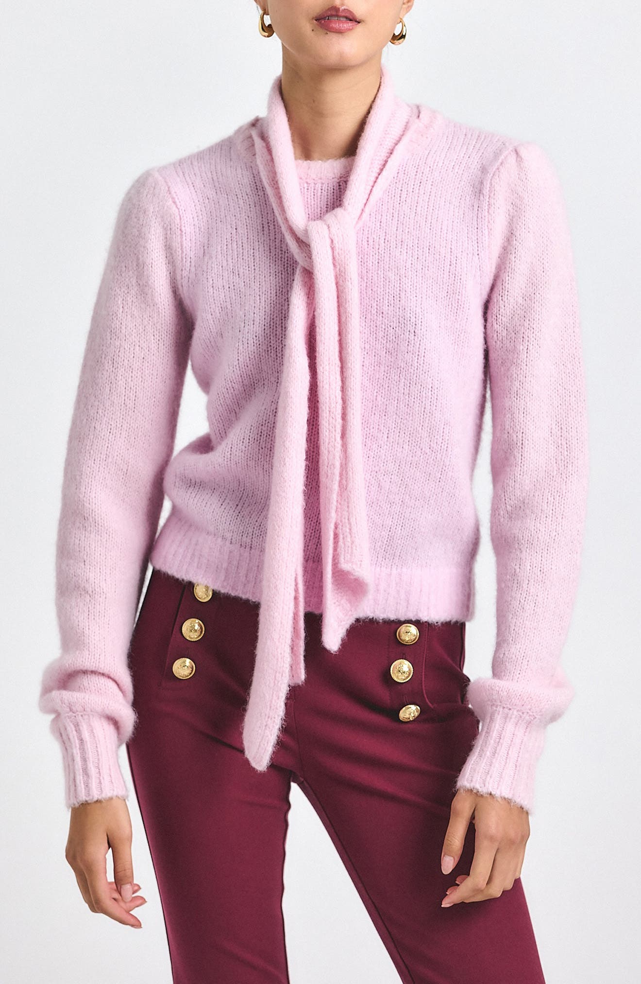 Leilani Crewneck Sweater & Scarf Set