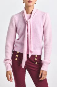 Derek Lam 10 Crosby Leilani Crewneck Sweater & Scarf Set