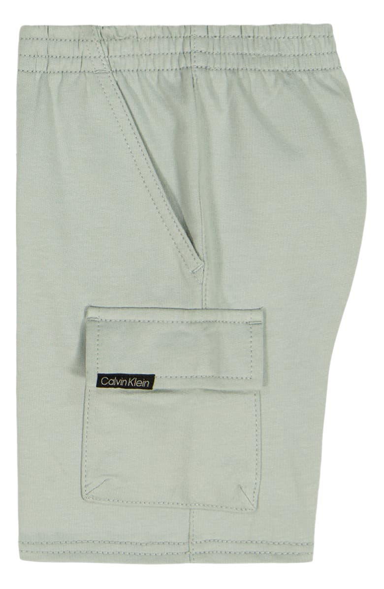 Calvin Klein Kids' Pocket T-Shirt & Shorts Set, Alternate, color, Green/ Beige