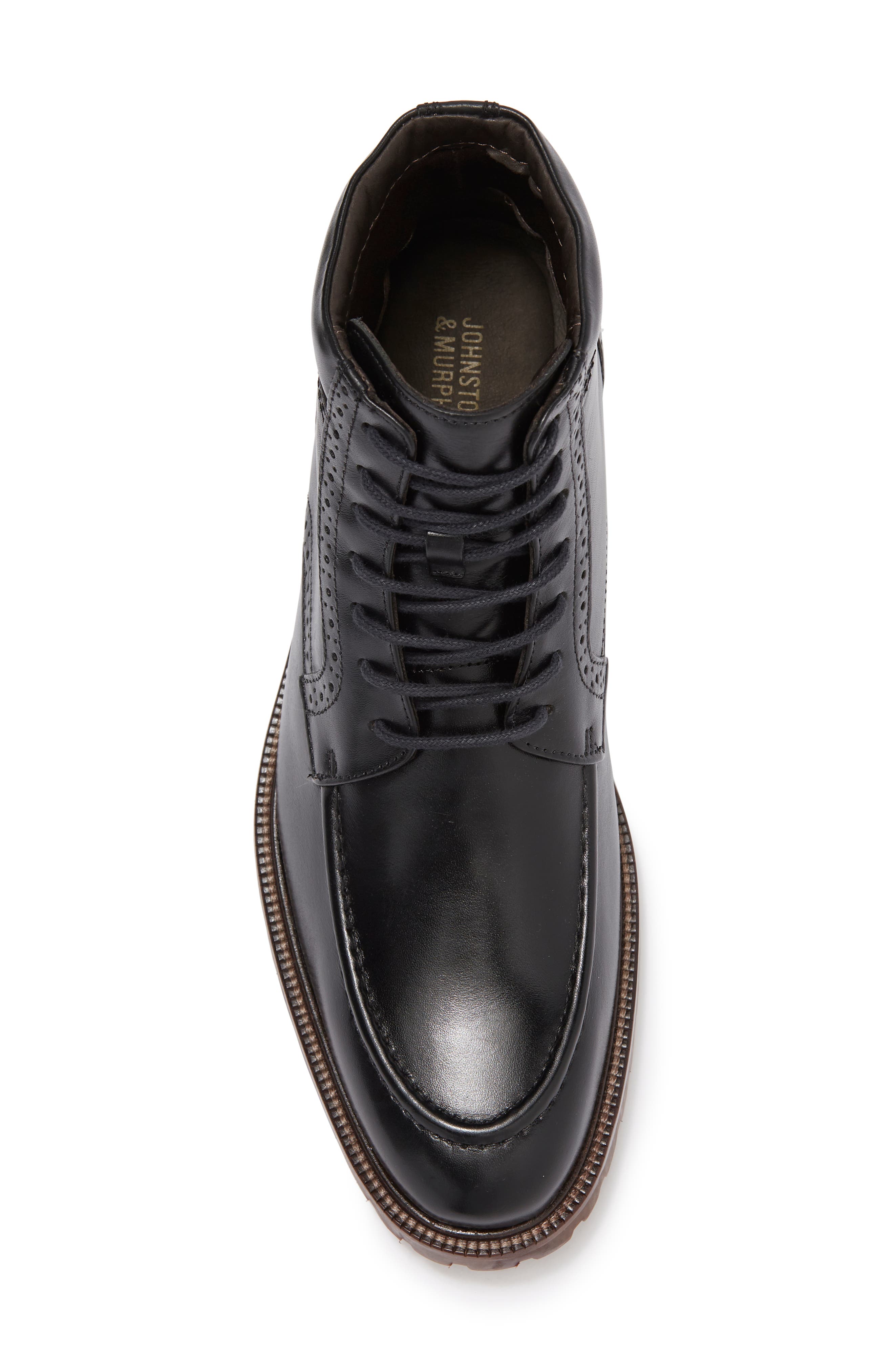 Johnston & Murphy Stratford Leather Boot, Alternate, color, 