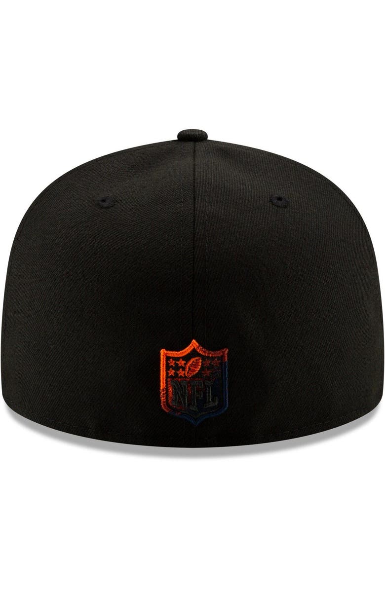 New Era Men's New Era Black Denver Broncos Historic Color Dim 59FIFTY Fitted Hat, Alternate, color,