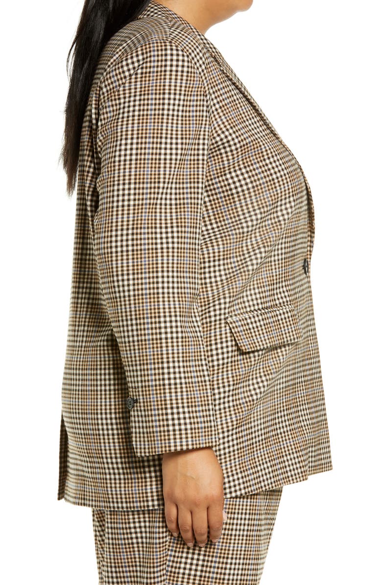 Treasure & Bond Easy Plaid Blazer, Alternate, color, 
