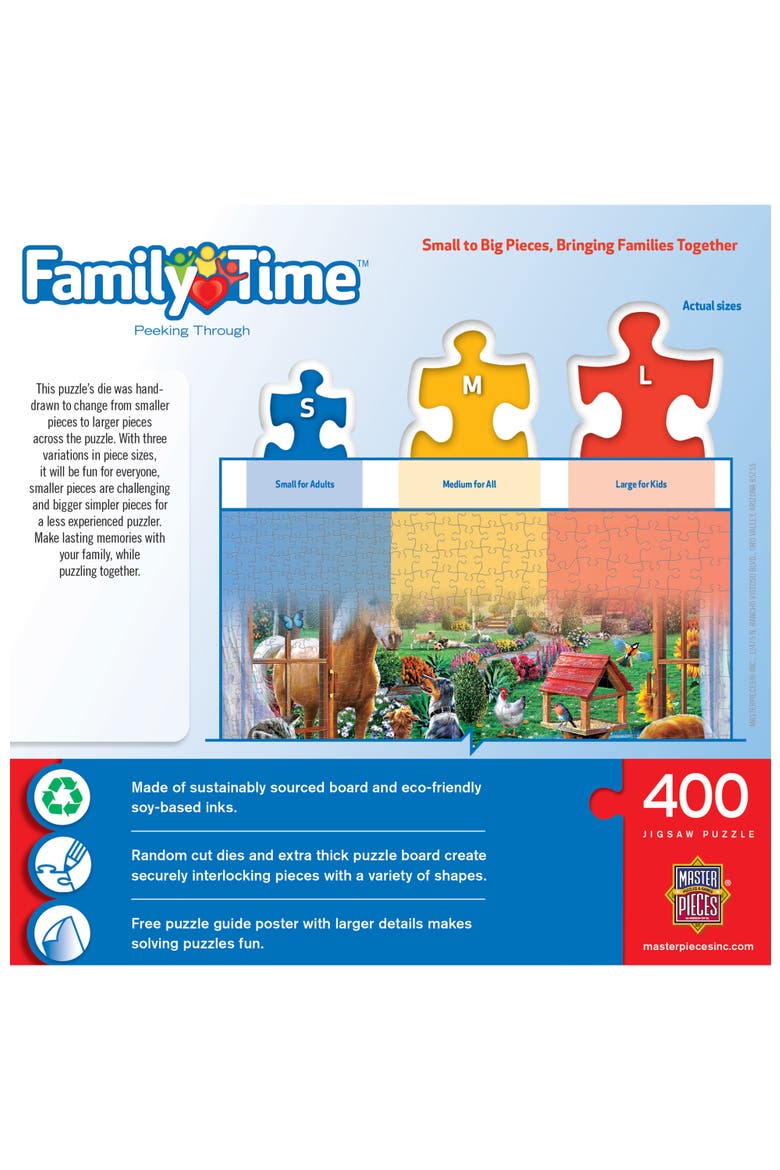 Peeking Through 400 Piece Jigsaw Puzzle, Alternate, color, Multicolor