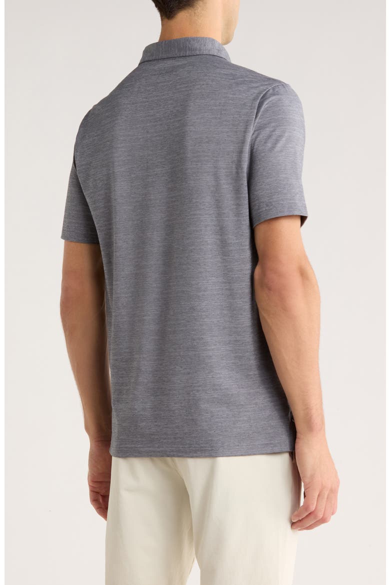 Heathered Polo, Alternate, color, SLEET/ QUIET SHADE