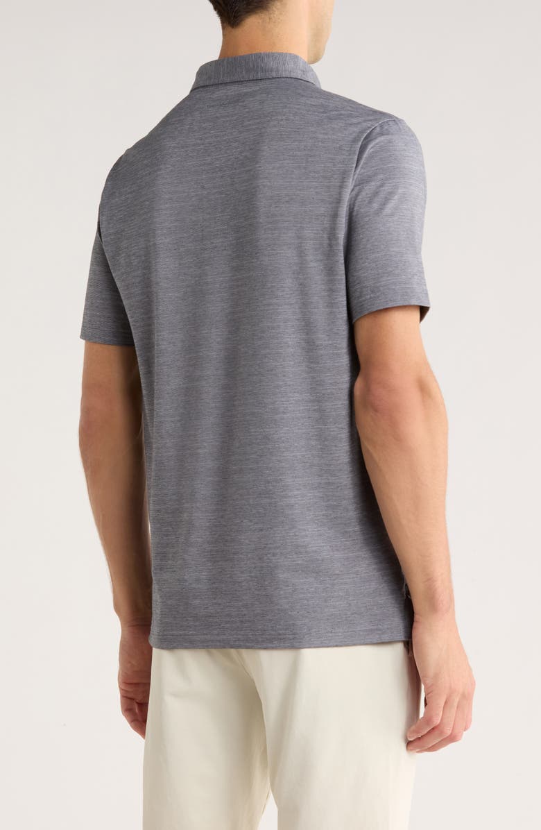 TravisMathew Heathered Polo, Alternate, color, Sleet/ Quiet Shade