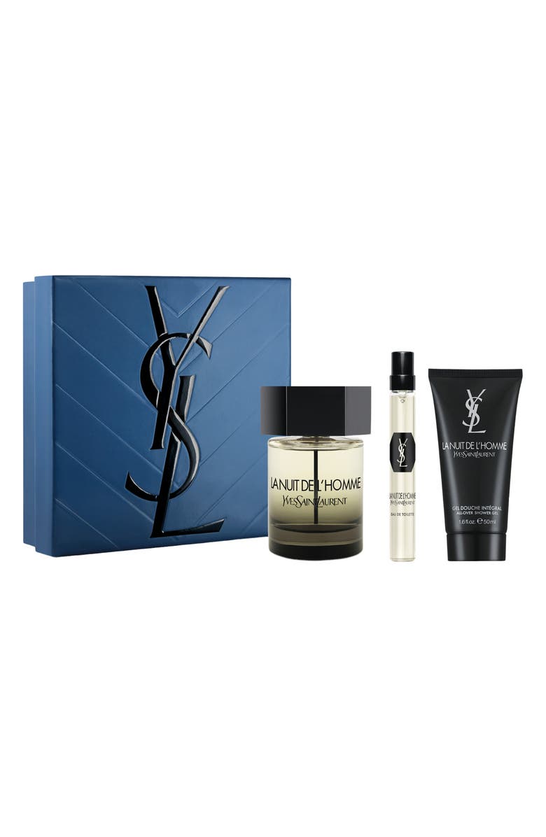 Yves Saint Laurent La Nuit de l'Homme Eau de Toilette Gift Set $175 Value, Main, color, 