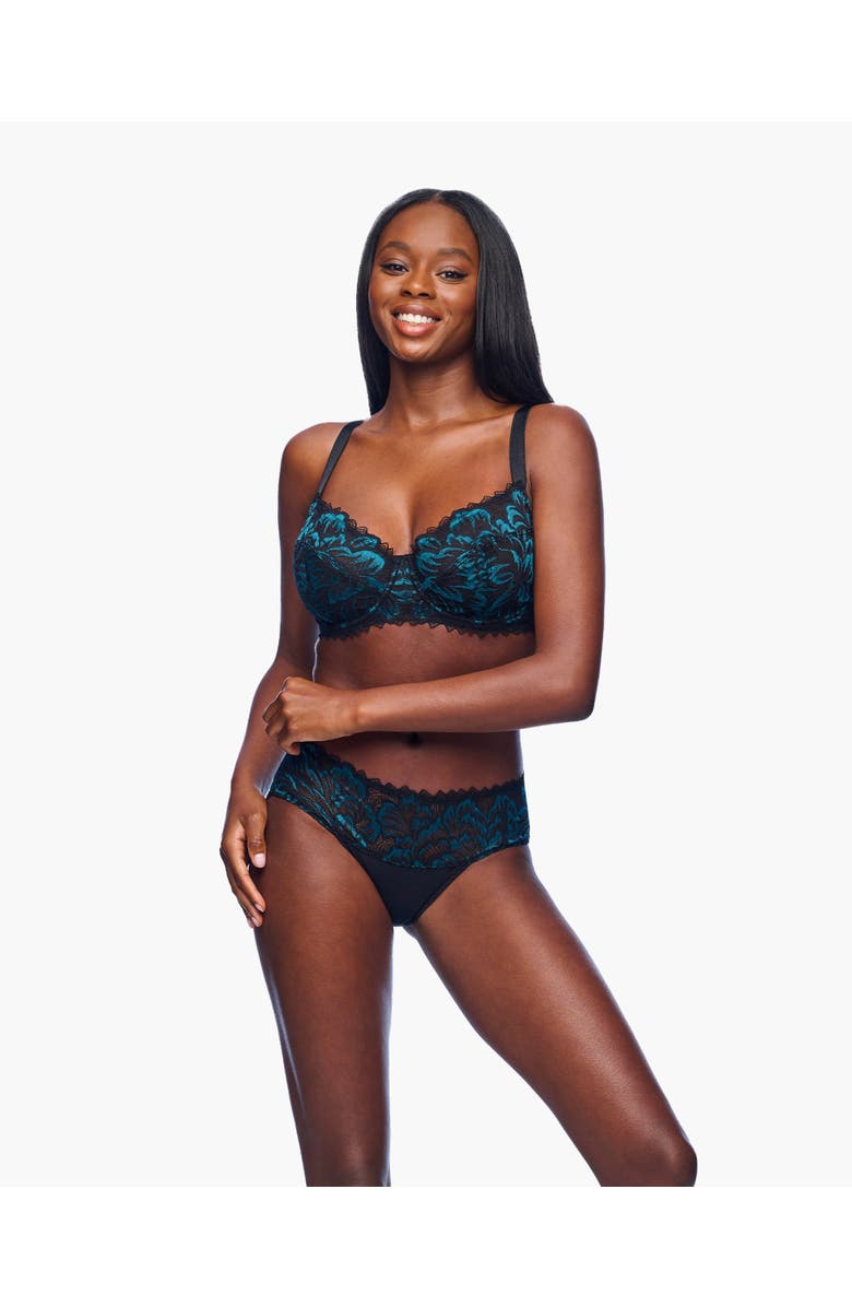 Cosabella Encantata Full Cup Bra, Main, color, Black/Canale