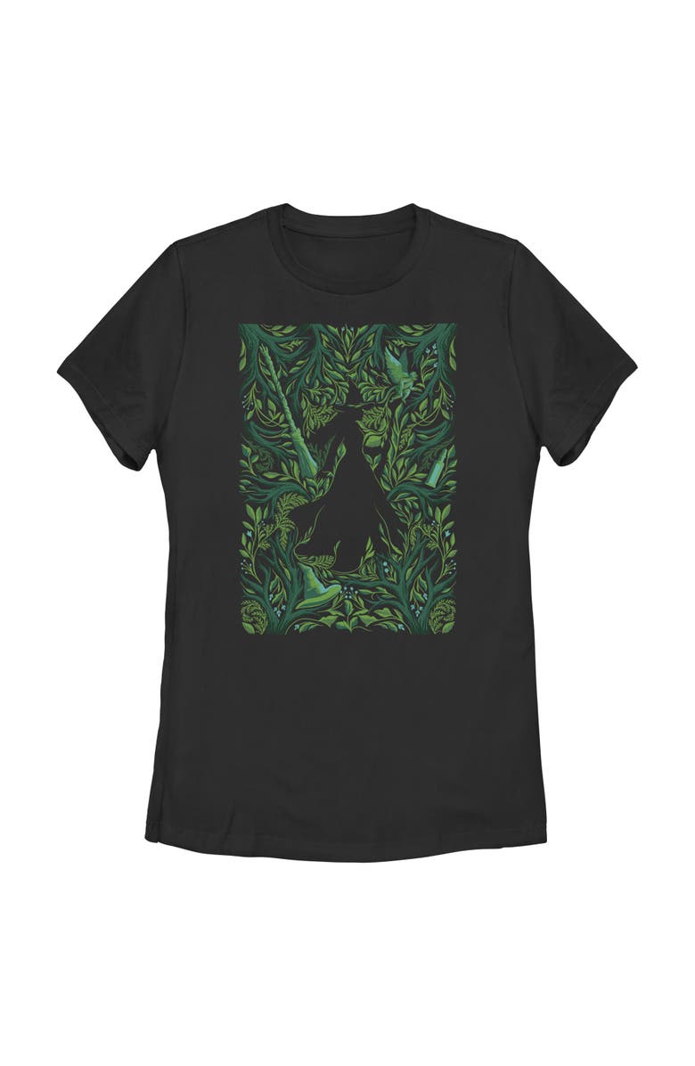 Wicked: For Good Women's Wicked For Good Elphaba Forest Green Poster  Graphic T-Shirt, Main, color, Black