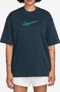 Nike Oversize Luxe Swoosh Appliqué Cotton T-Shirt