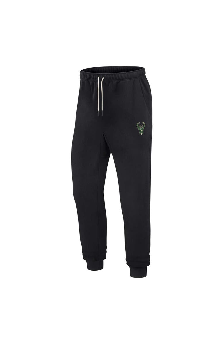 Fanatics Signature Unisex Fanatics Black Milwaukee Bucks Elements Super Soft Fleece Jogger, Alternate, color, Black