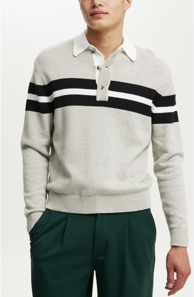 Cotton On Men's Rugby Knit, Main, color, 