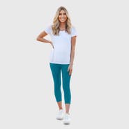CITY THREADS Women's Soft 100% Cotton Everyday Wear Capri Leggings