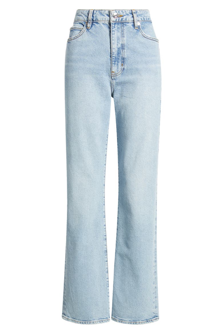 The Pixie Ruler High Waist Straight Leg Jeans, Alternate, color, DOLLY