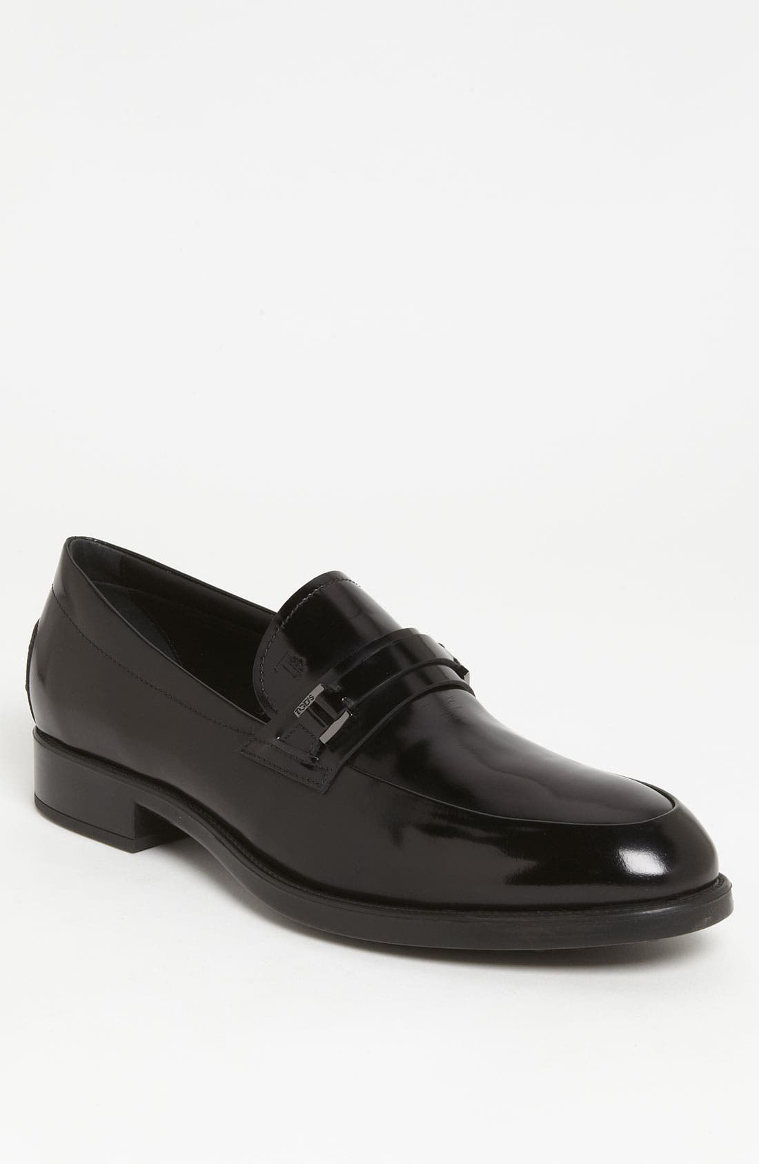 Strap Bit Loafer, Main, color, BLACK