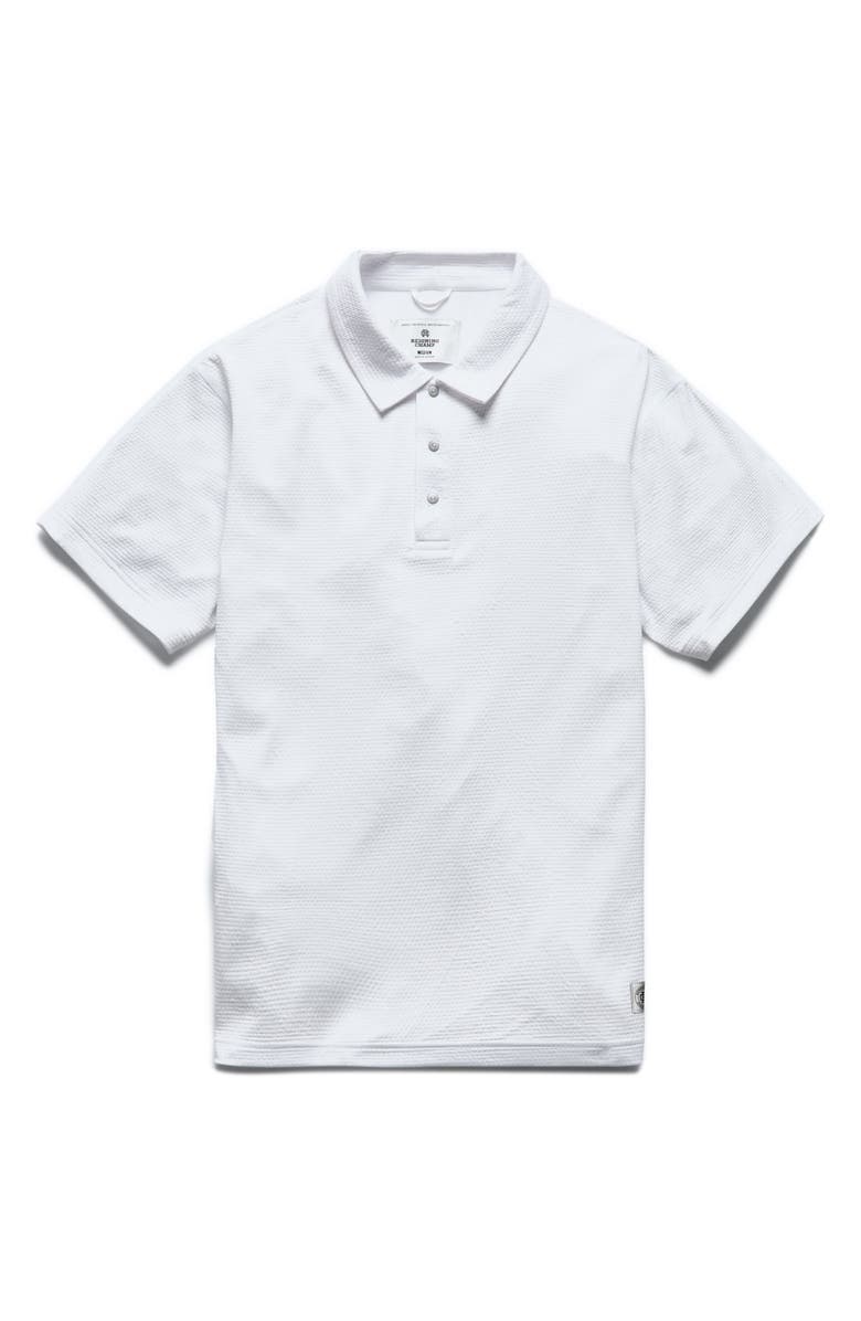 Reigning Champ Solotex<sup>®</sup> Mesh Tiebreak Polo, Main, color, White