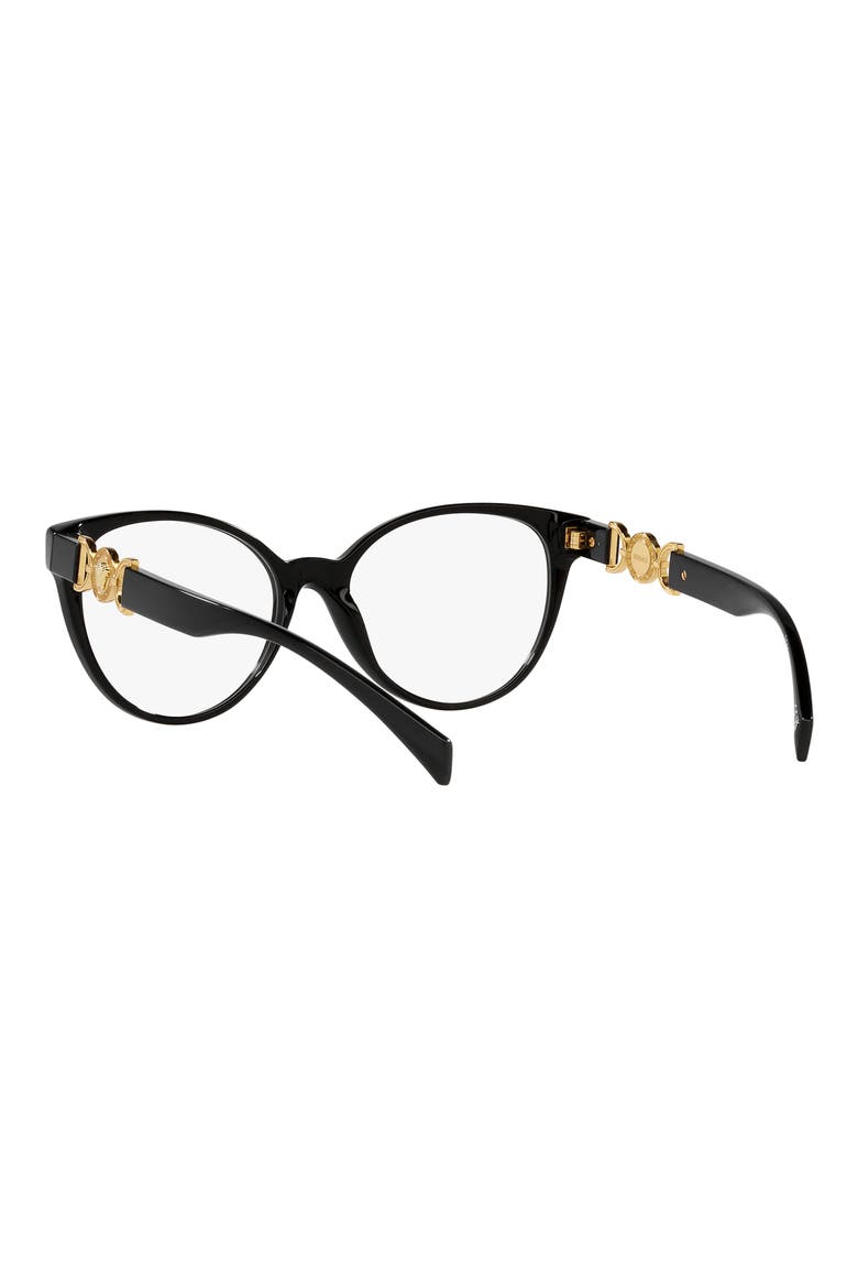 55mm Cat Eye optical glasses, Alternate, color, BLACK