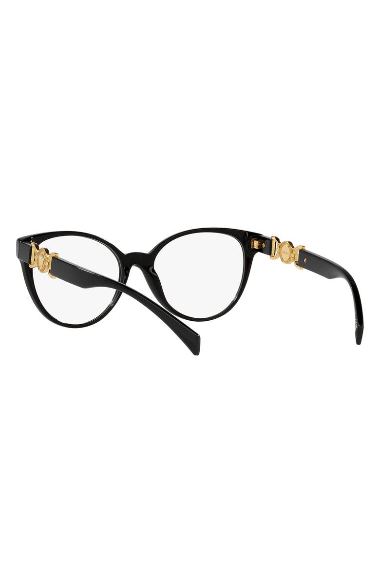 Versace 53mm Cat Eye Optical Glasses, Alternate, color,