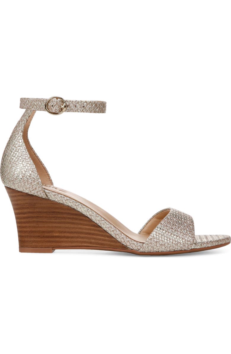 Naturalizer Vera Golden Ankle Strap Wedge Sandal, Alternate, color,
