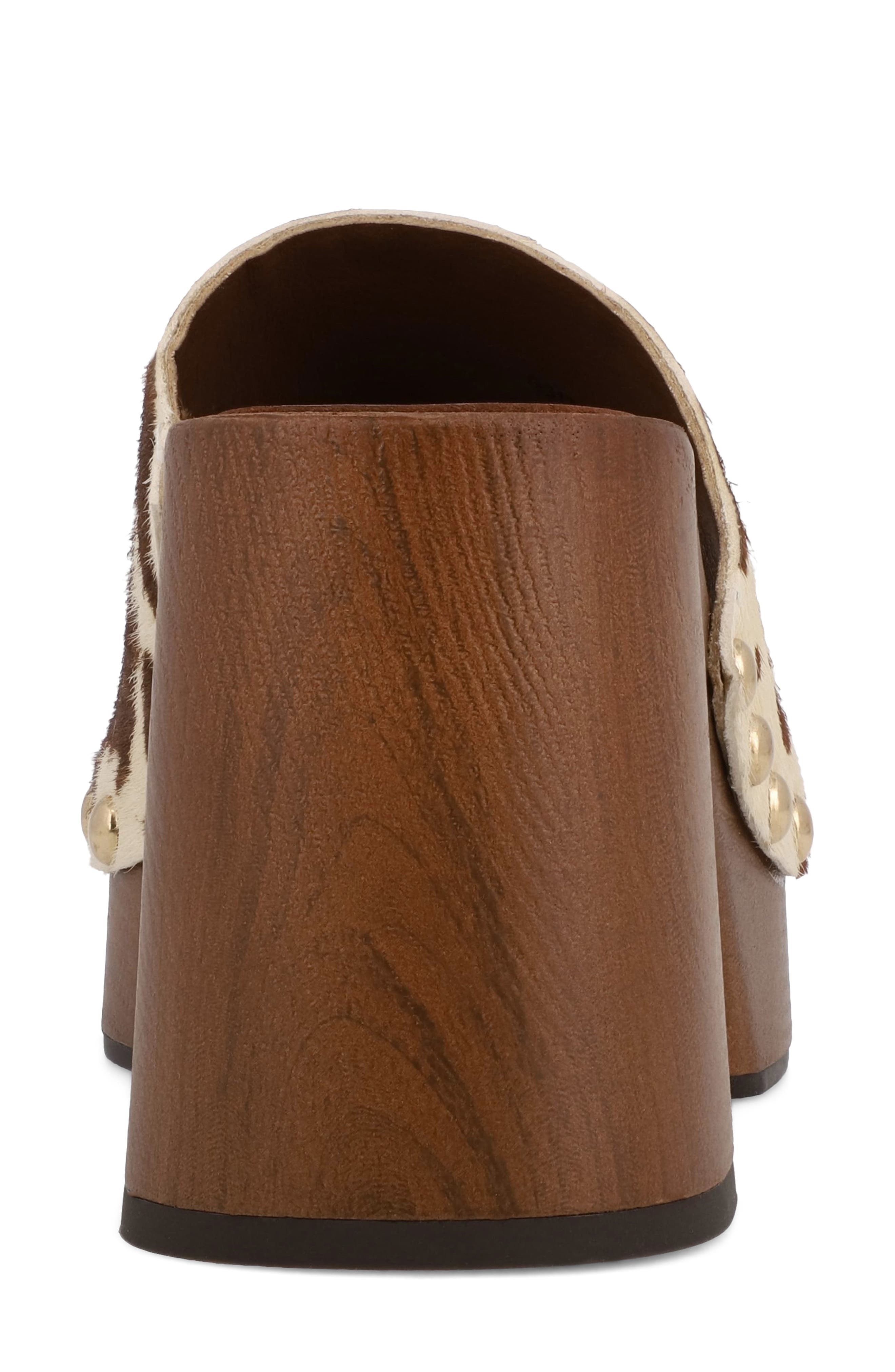 MIA Emmerie Platform Slide Sandal, Alternate, color, Brown Cow