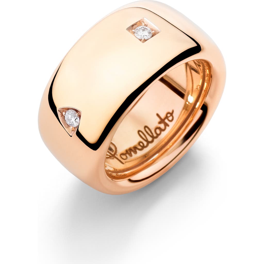 Pomellato Rose Gold And Diamond Iconica Ring In Gold
