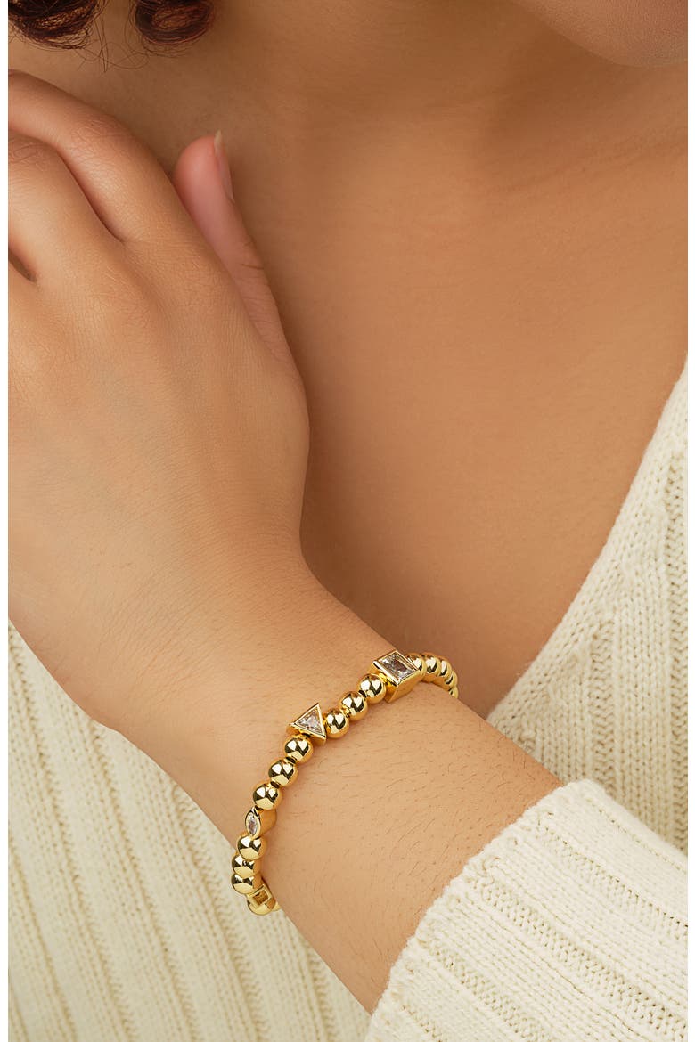 Amaris Bead Bracelet, Alternate, color, GOLD