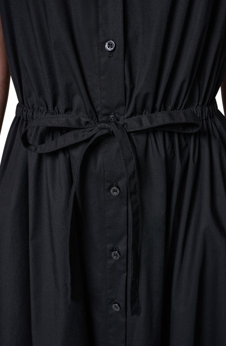 Donna Karan New York Stretch Poplin Maxi Dress, Alternate, color, Black