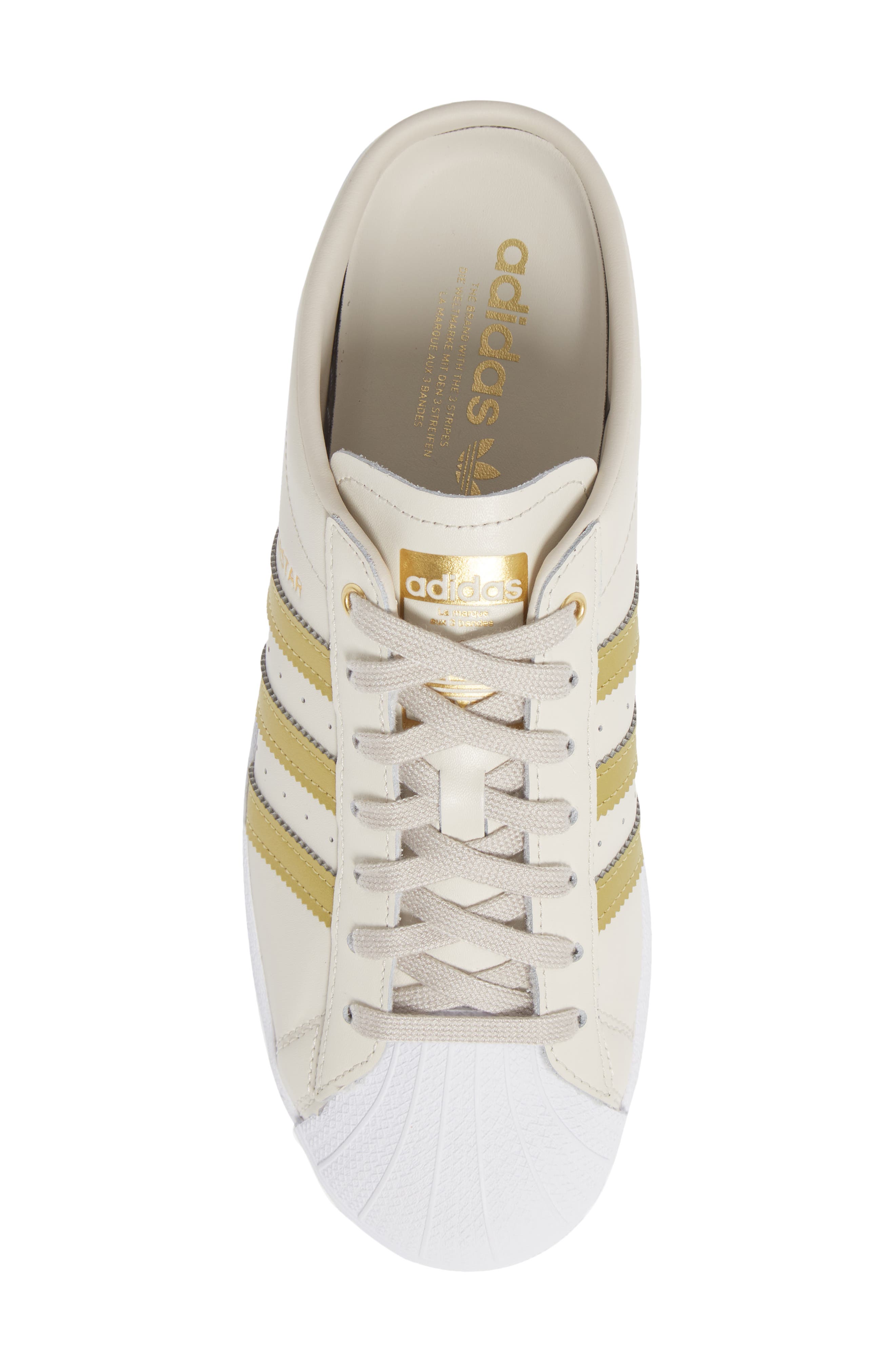 Superstar Mule Sneaker, Alternate, color, CLEAR BROWN/ GOLD / WHITE
