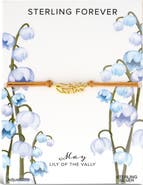Sterling Forever Birth Flower Bracelet