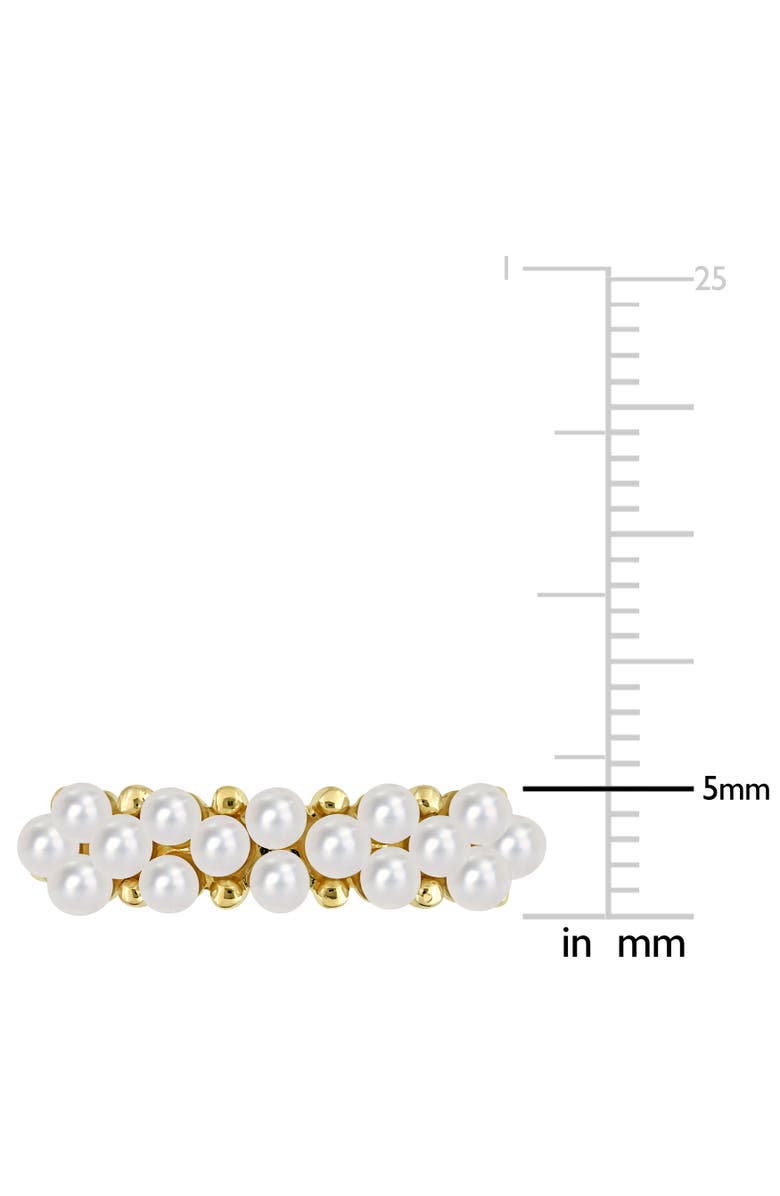 Julianna B. Cultured Pearl Semi-Eternity Ring 14k, Alternate, color, Pearl