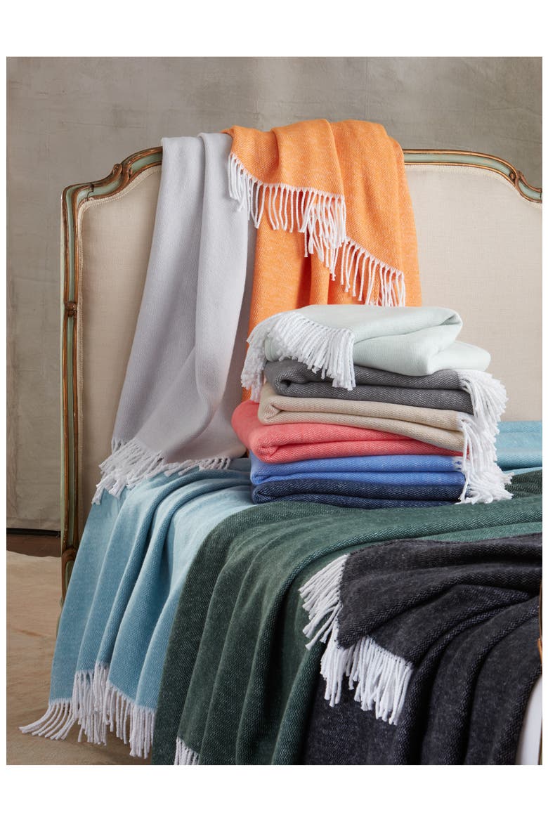 Pezzo Throw Blanket, Alternate, color, OPAL