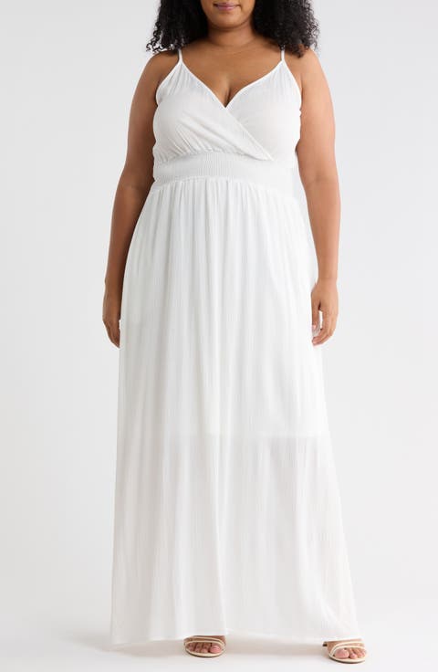 Spaghetti Strap Gauze Maxi Dress