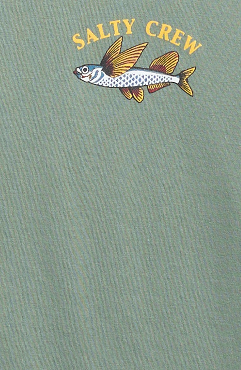 Salty Crew Kids' Fly Home Cotton Graphic T-Shirt, Alternate, color, Laurel Wreath