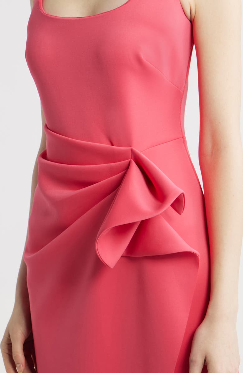 Vince Camuto Gathered Waist Column Dress, Alternate, color, Coral