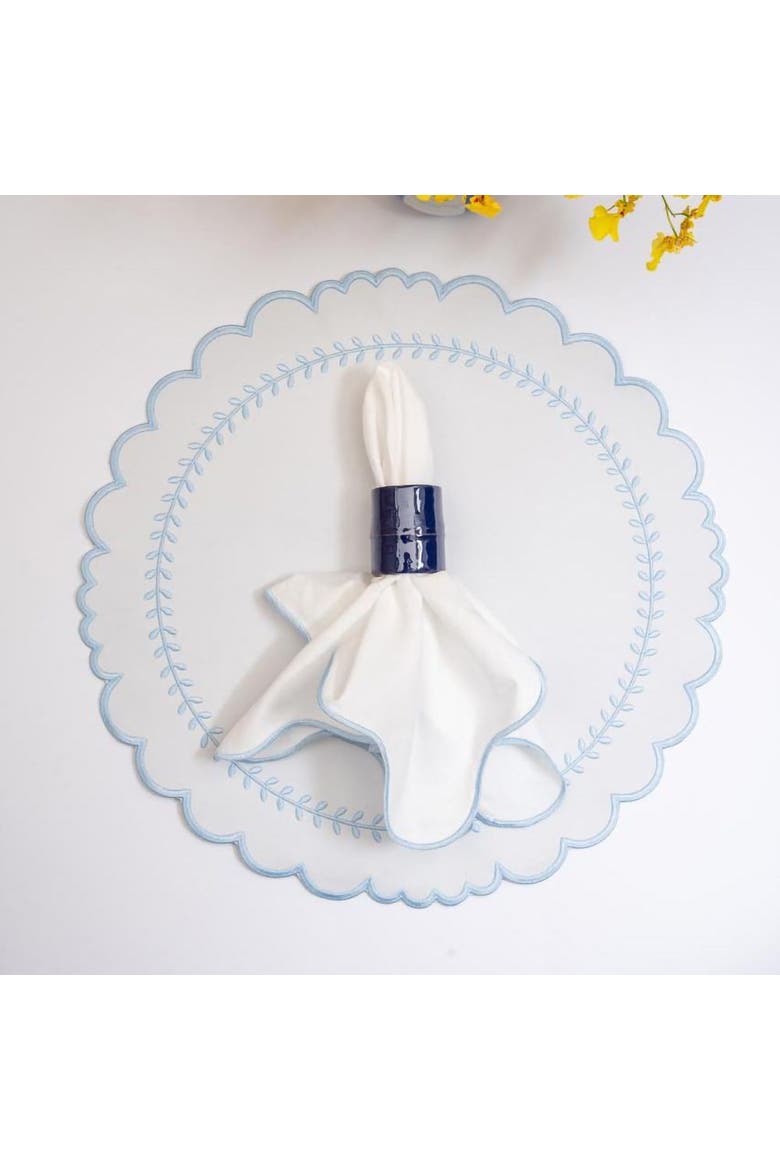 Wood Napkin Rings - Set of 4, Alternate, color, Blue