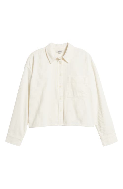 Madewell Variegated Corduroy Button-up Shirt In Lighthouse