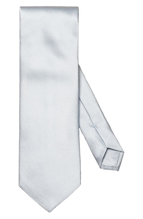 Light Blue Textured Silk Tie