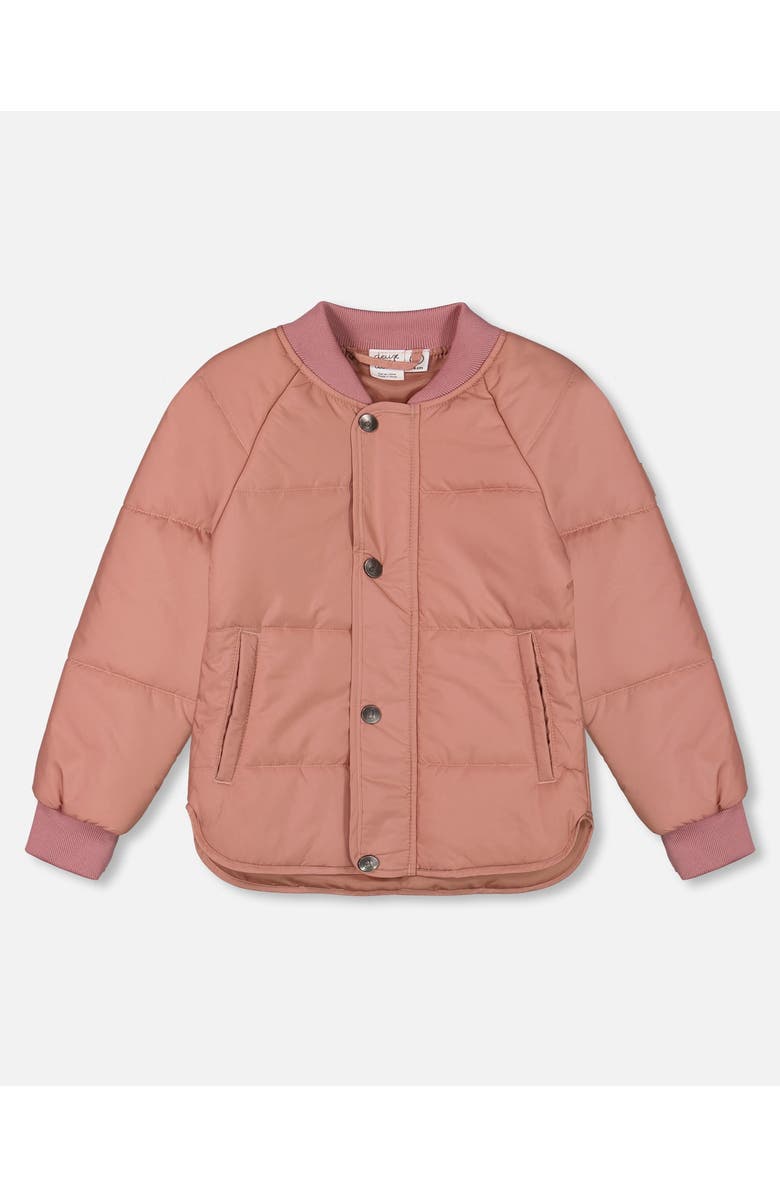 Deux par Deux Girl's Quilted Jacket Pink, Main, color, 