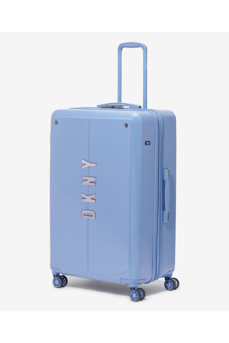 NYC 28" Upright Suitcase, Alternate, color, Blue Suede