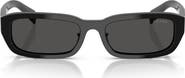 Prada 55mm Rectangular Sunglasses
