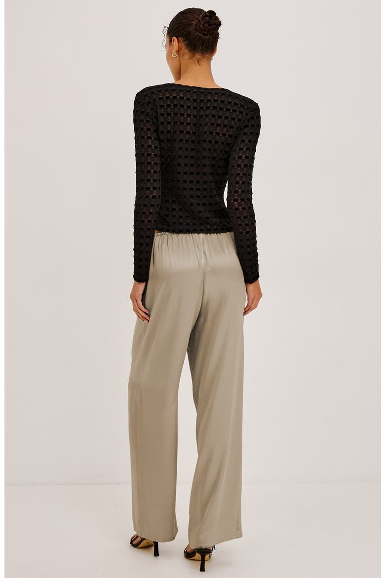 Virgo Drawstring Wide Leg Pants, Alternate, color, MINK