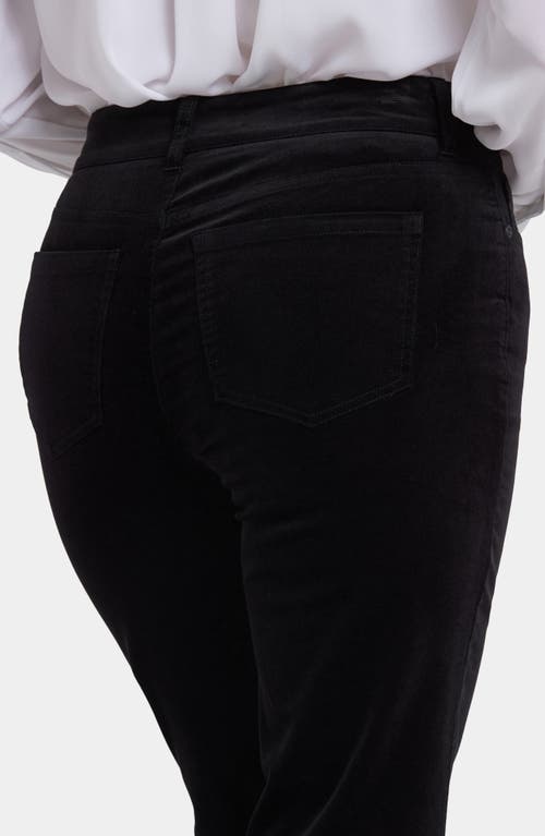 Nydj Marilyn Corduroy Straight Leg Pants In Black