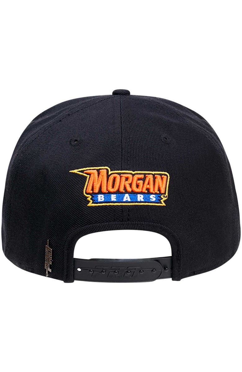 PRO STANDARD Men's Pro Standard Black Morgan State Bears Arch Over Logo Evergreen Snapback Hat, Alternate, color, 