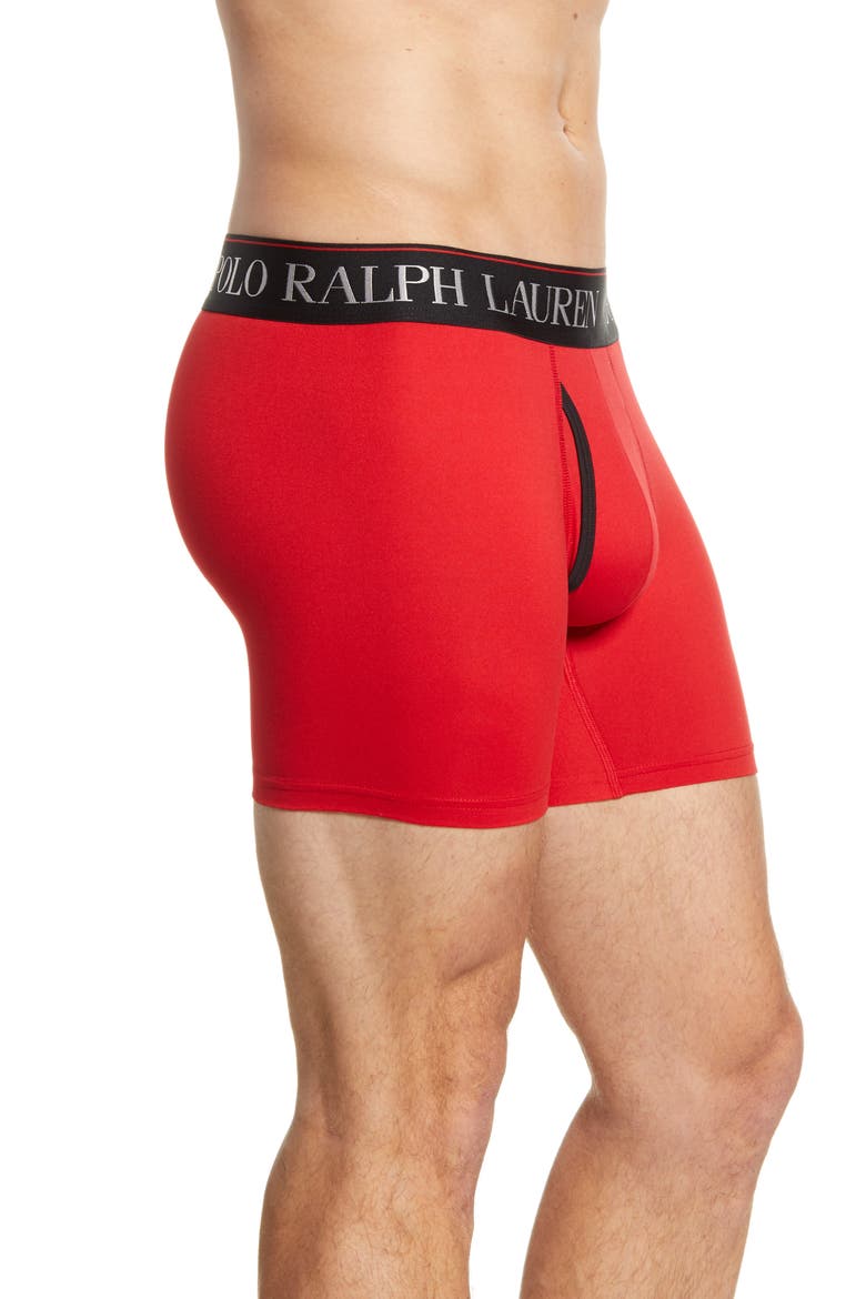 4D 3-Pack Boxer Briefs, Alternate, color, CHARCOAL/ RED/ BLACK